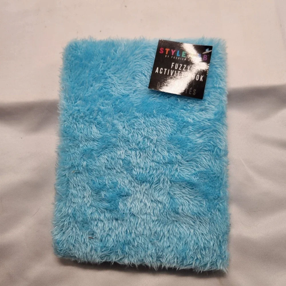 Journal for girls, Style Activity journal, fuzzy design 8